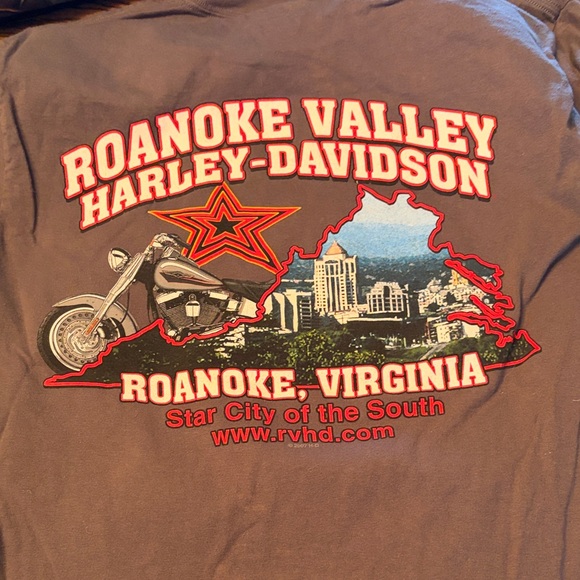 Harley-Davidson Skull and Logo long sleeve T-Shirts - Black and Gray - Picture 11 of 11